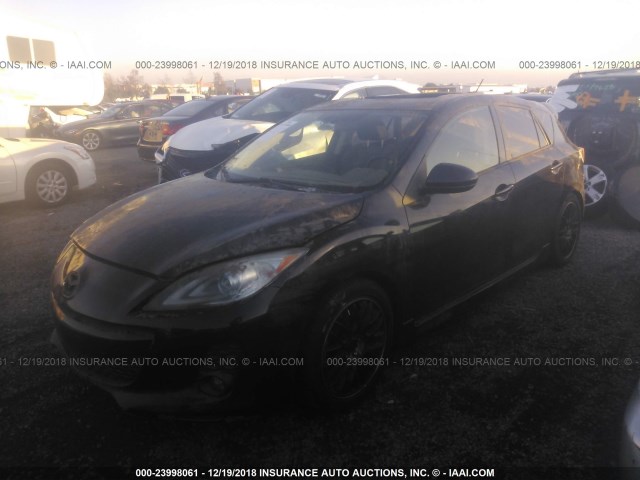 JM1BL1M69C1507112 - 2012 MAZDA 3 S BLACK photo 2