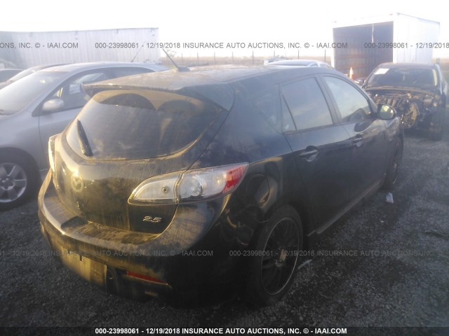 JM1BL1M69C1507112 - 2012 MAZDA 3 S BLACK photo 4