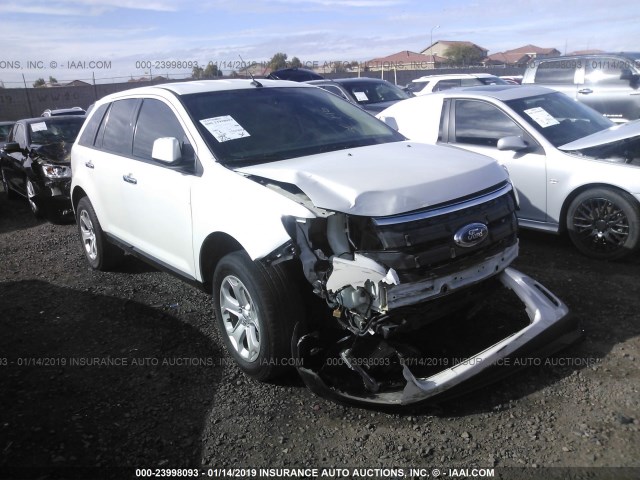 2FMDK3JC3BBA14896 - 2011 FORD EDGE SEL WHITE photo 1