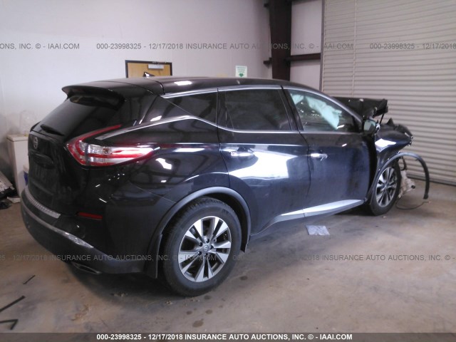 5N1AZ2MG4FN273432 - 2015 NISSAN MURANO S/SL/SV/PLATINUM BLACK photo 4