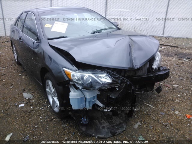 4T1BF1FK8EU358318 - 2014 TOYOTA CAMRY L/SE/LE/XLE GRAY photo 6