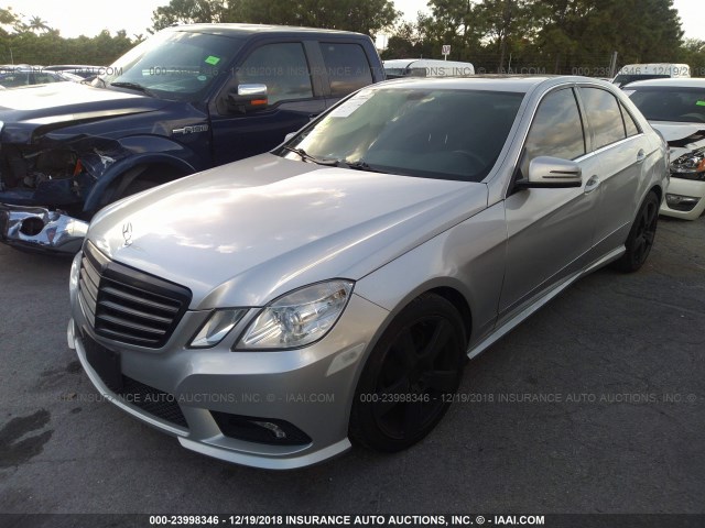 WDDHF8HB5BA383121 - 2011 MERCEDES-BENZ E 350 4MATIC SILVER photo 2