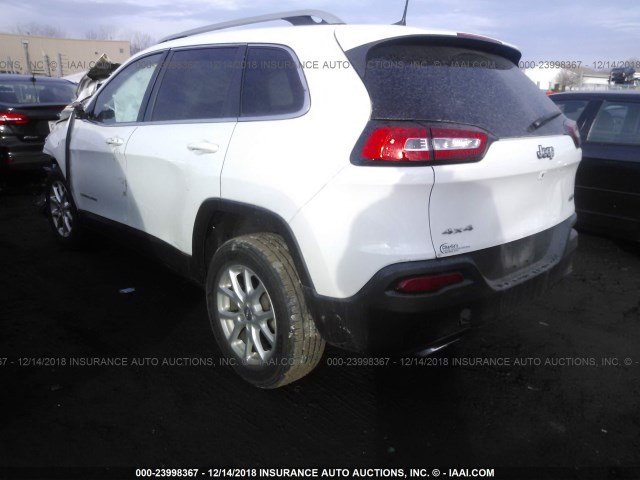 1C4PJMCS1GW142395 - 2016 JEEP CHEROKEE LATITUDE WHITE photo 3