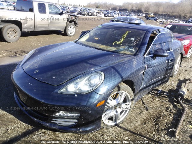 WP0AB2A74BL061438 - 2011 PORSCHE PANAMERA S/4 BLUE photo 2