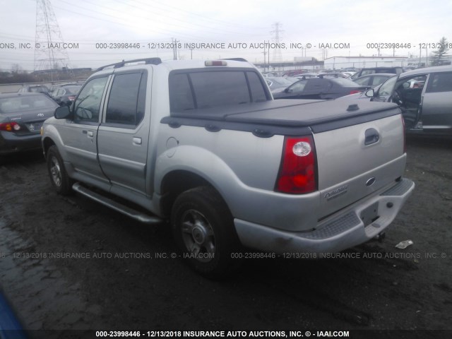 1FMZU77E93UB75250 - 2003 FORD EXPLORER SPORT TR  SILVER photo 3