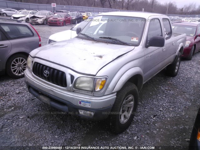 5TEHN72N71Z870738 - 2001 TOYOTA TACOMA DOUBLE CAB 银色 照片 2