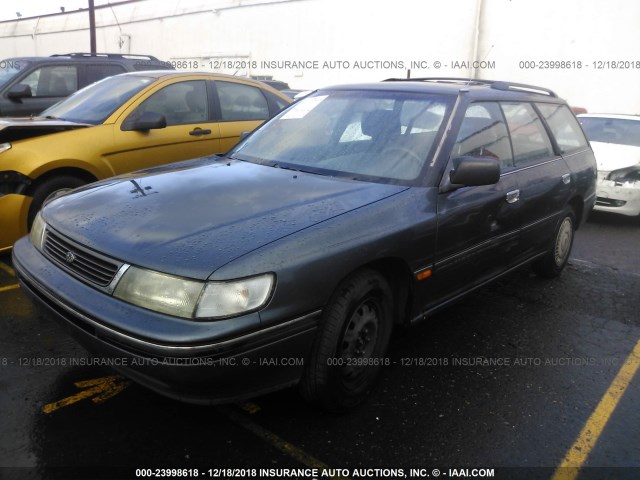 4S3BJ6327N7919000 - 1992 SUBARU LEGACY L BLUE photo 2