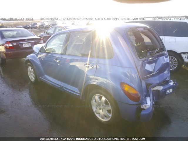 3C4FY58B13T647150 - 2003 CHRYSLER PT CRUISER TOURING BLUE photo 3