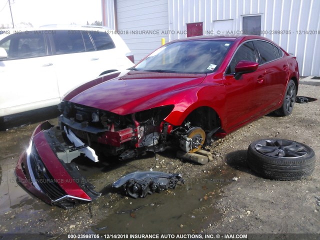 JM1GJ1V59G1442432 - 2016 MAZDA 6 TOURING RED photo 2