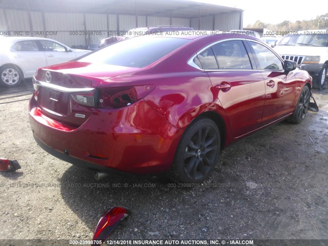 JM1GJ1V59G1442432 - 2016 MAZDA 6 TOURING RED photo 4