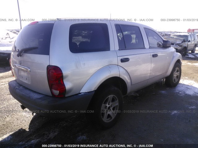 1D4HD38N25F538120 - 2005 DODGE DURANGO ST SILVER photo 4