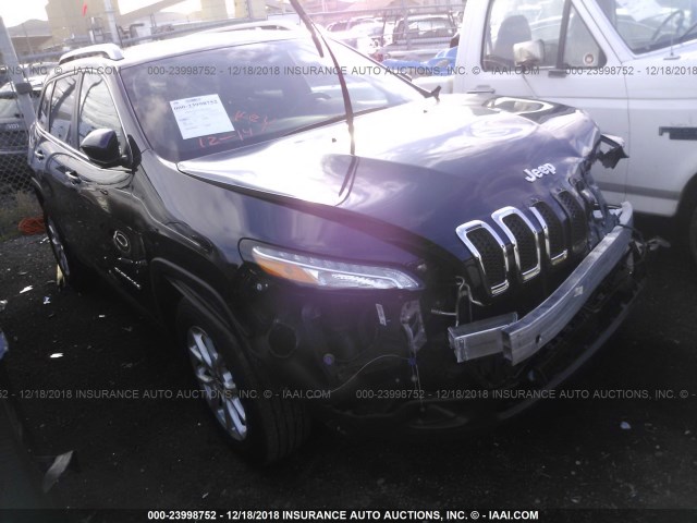 1C4PJMCS0GW245355 - 2016 JEEP CHEROKEE LATITUDE BLACK photo 1