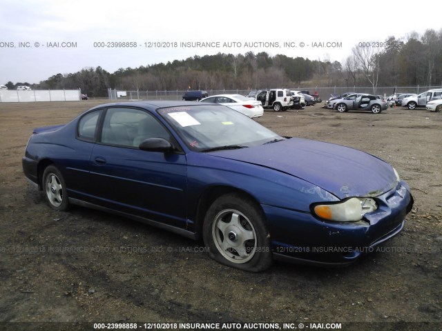 2G1WW12E439299924 - 2003 CHEVROLET MONTE CARLO LS BLUE photo 1