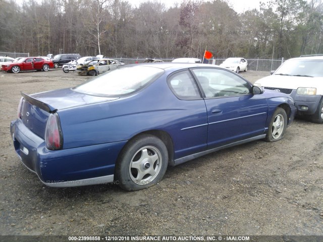 2G1WW12E439299924 - 2003 CHEVROLET MONTE CARLO LS BLUE photo 4