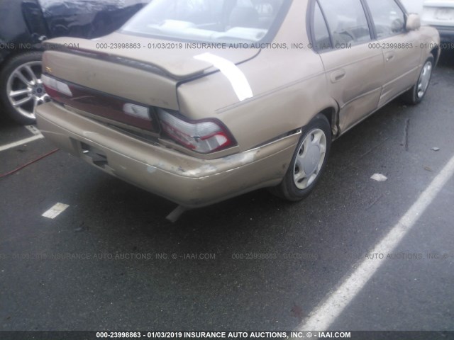 2T1BB02E3TC142980 - 1996 TOYOTA COROLLA DX GOLD photo 6