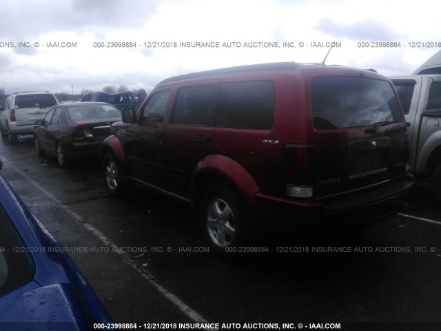 1D8GU28K89W529759 - 2009 DODGE NITRO SE RED photo 3