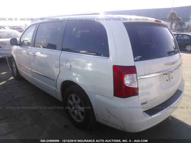 2C4RC1BGXCR382465 - 2012 CHRYSLER TOWN & COUNTRY TOURING WHITE photo 3