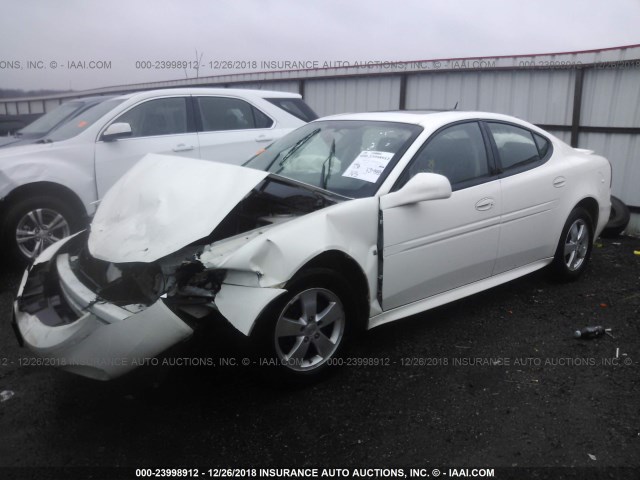 2G2WP552081174572 - 2008 PONTIAC GRAND PRIX WHITE photo 2