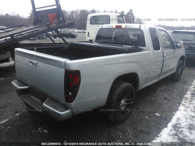 1GCESCFE6C8163343 - 2012 CHEVROLET COLORADO LT SILVER photo 4