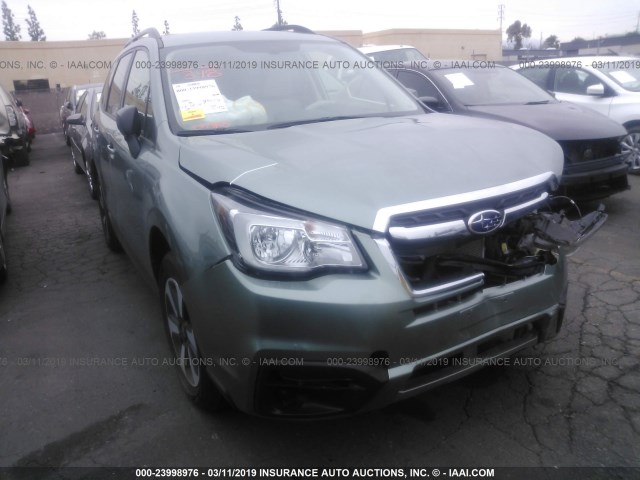 JF2SJABC6JH505659 - 2018 SUBARU FORESTER 2.5I GREEN photo 1