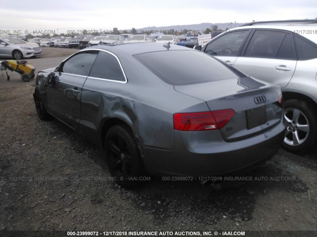 WAUCFAFR7EA071167 - 2014 AUDI A5 PREMIUM GRAY photo 3