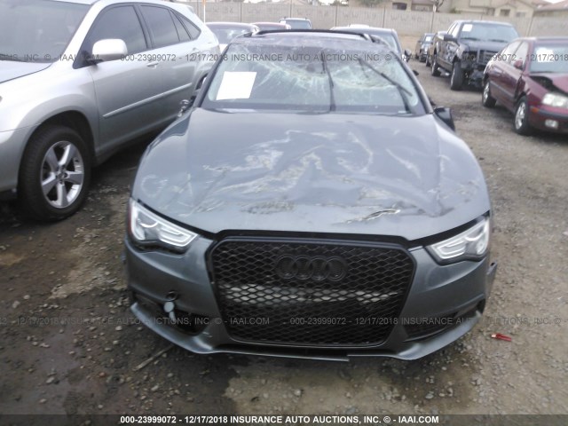 WAUCFAFR7EA071167 - 2014 AUDI A5 PREMIUM GRAY photo 6