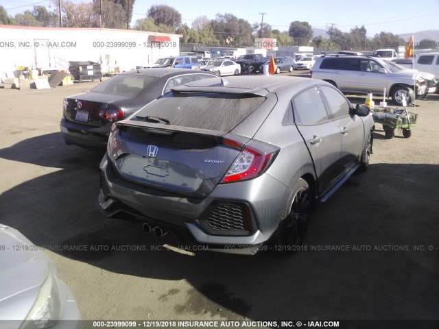 SHHFK7H49JU424587 - 2018 HONDA CIVIC SPORT 灰色 照片 4