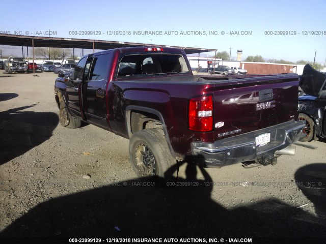 1GT42XCYXHF195913 - 2017 GMC SIERRA K3500 SLT RED photo 3