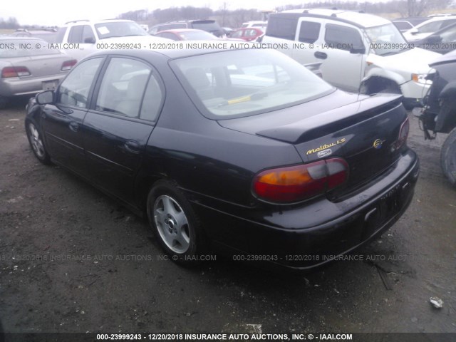 1G1NE52J03M537211 - 2003 CHEVROLET MALIBU LS 黑色 照片 3