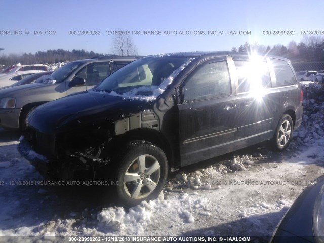 2V4RW3D15AR323144 - 2010 VOLKSWAGEN ROUTAN SE BLACK photo 2