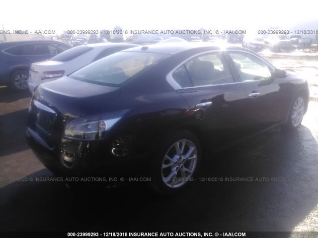 1N4AA5AP1EC438547 - 2014 NISSAN MAXIMA S/SV BURGUNDY photo 4