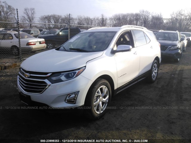 2GNAXVEV8J6214817 - 2018 CHEVROLET EQUINOX PREMIER WHITE photo 2