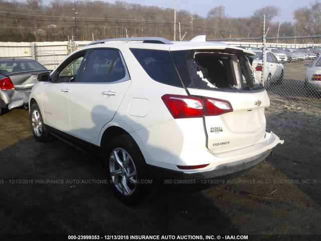 2GNAXVEV8J6214817 - 2018 CHEVROLET EQUINOX PREMIER WHITE photo 3