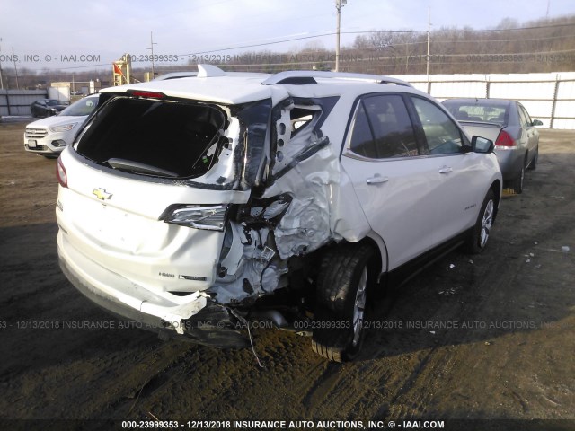 2GNAXVEV8J6214817 - 2018 CHEVROLET EQUINOX PREMIER WHITE photo 4