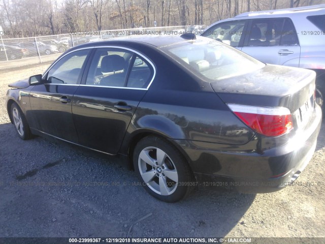 WBANV13588CZ54104 - 2008 BMW 528 XI BLACK photo 3