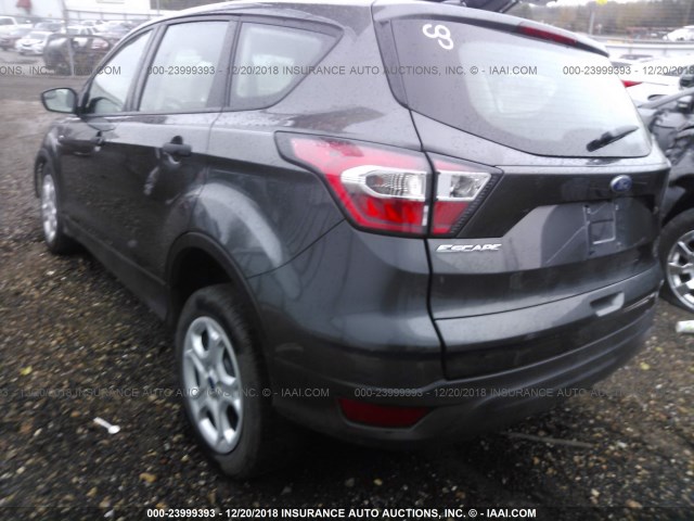 1FMCU0F79HUB12592 - 2017 FORD ESCAPE S GRAY photo 3