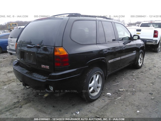 1GKDS13S862275700 - 2006 GMC ENVOY BLACK photo 4