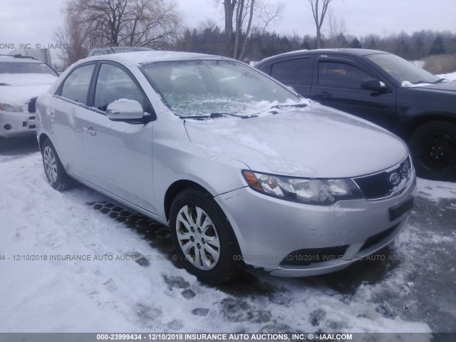 KNAFU4A23A5046591 - 2010 KIA FORTE EX SILVER photo 1