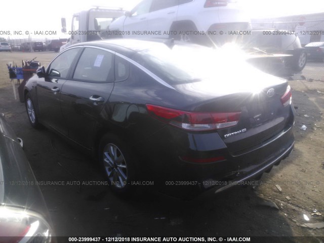 5XXGT4L34KG278369 - 2019 KIA OPTIMA LX/S BLACK photo 3