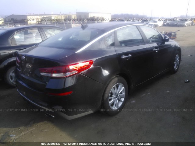 5XXGT4L34KG278369 - 2019 KIA OPTIMA LX/S BLACK photo 4