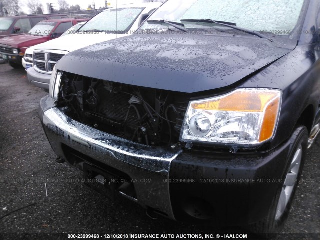 1N6BA07B07N216051 - 2007 NISSAN TITAN BLUE photo 6