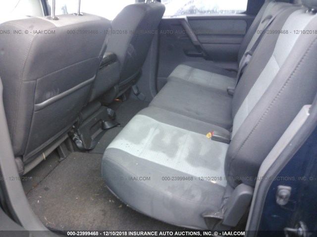 1N6BA07B07N216051 - 2007 NISSAN TITAN BLUE photo 8