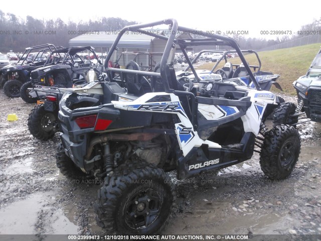 3NSVBA870HH870855 - 2017 POLARIS RZR S 900 WHITE photo 4