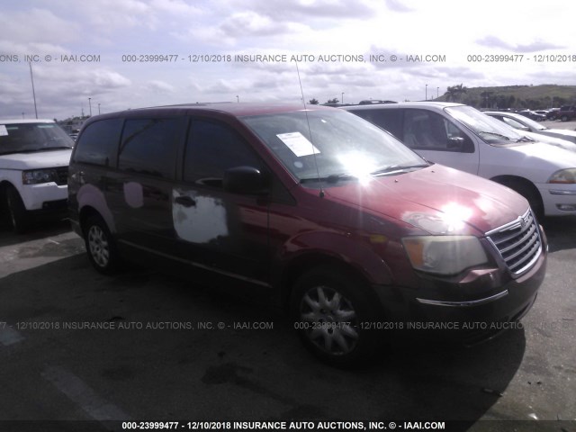 2A8HR44H68R708246 - 2008 CHRYSLER TOWN & COUNTRY LX RED photo 1