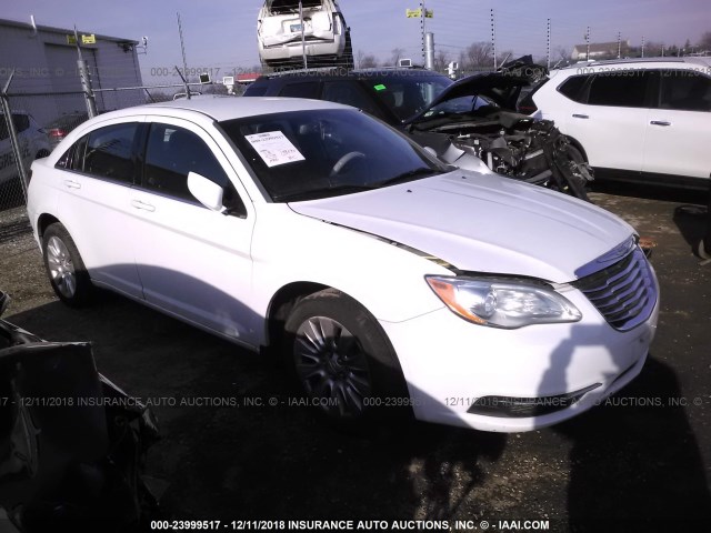 1C3CCBAG2CN172165 - 2012 CHRYSLER 200 LX WHITE photo 1