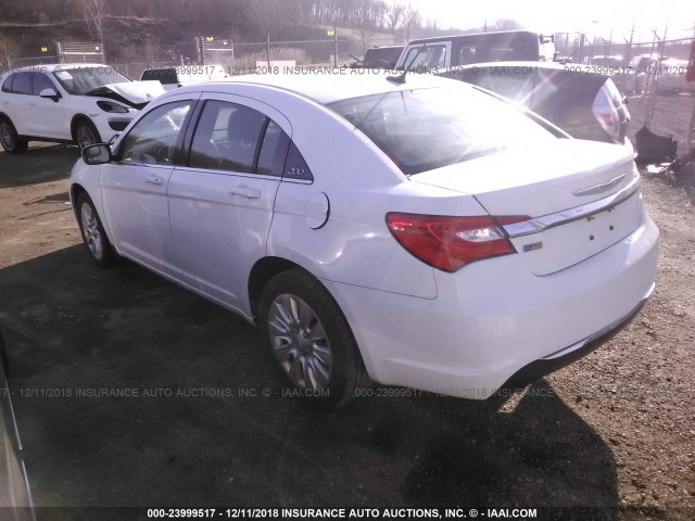 1C3CCBAG2CN172165 - 2012 CHRYSLER 200 LX WHITE photo 3