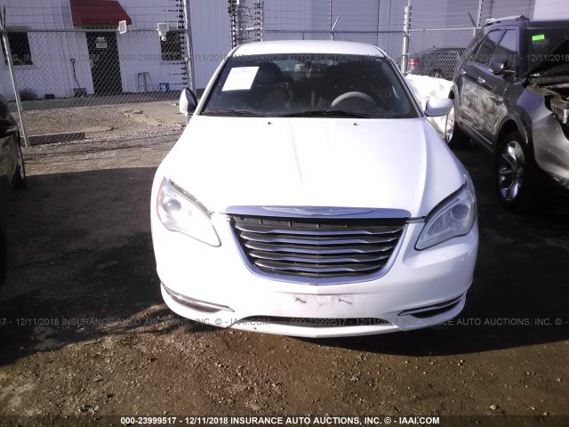 1C3CCBAG2CN172165 - 2012 CHRYSLER 200 LX WHITE photo 6