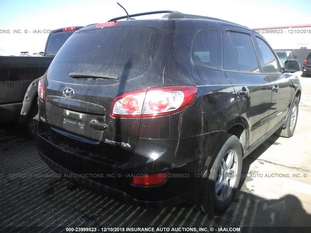 5XYZG4AG8BG035422 - 2011 HYUNDAI SANTA FE GLS BLACK photo 4