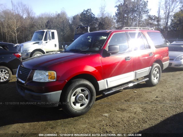 1FMPU13545LA48702 - 2005 FORD EXPEDITION XLS MAROON photo 2