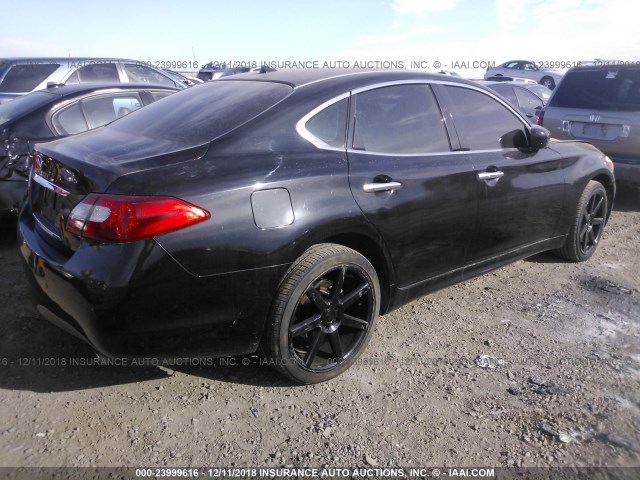 JN1BY1AR6DM601323 - 2013 INFINITI M37 X BLACK photo 4